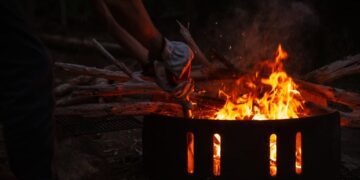 Feuerstelle im Garten
